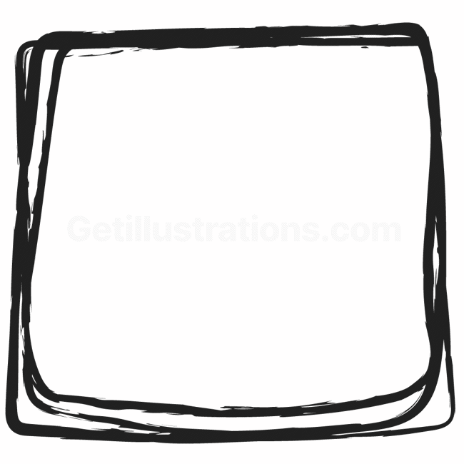 Download scrawl, loop, square, shape, doodle, brush Elemental scribble